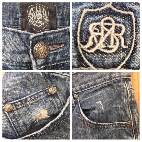 Rock&Republic Bolt Straight Leg Distressed JeanEUC - Picture 8 of 8